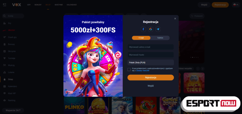 VOX Casino — nowoczesne kasyno online dla polskich graczy